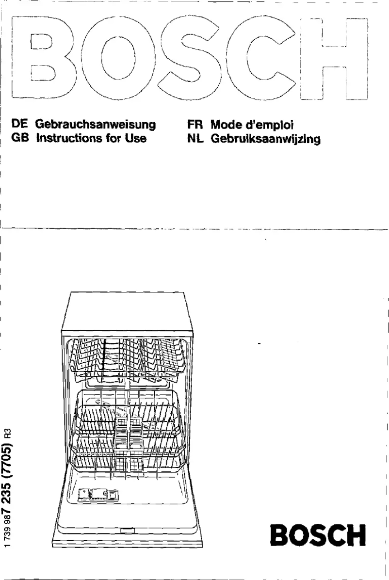 Page 1 de la notice Manuel utilisateur Bosch SGS3009