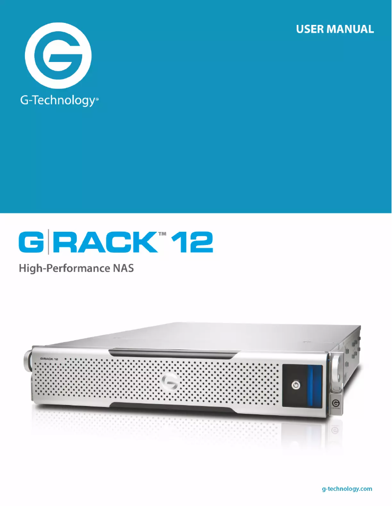 Image de la première page du manuel de l'appareil G-RACK 12