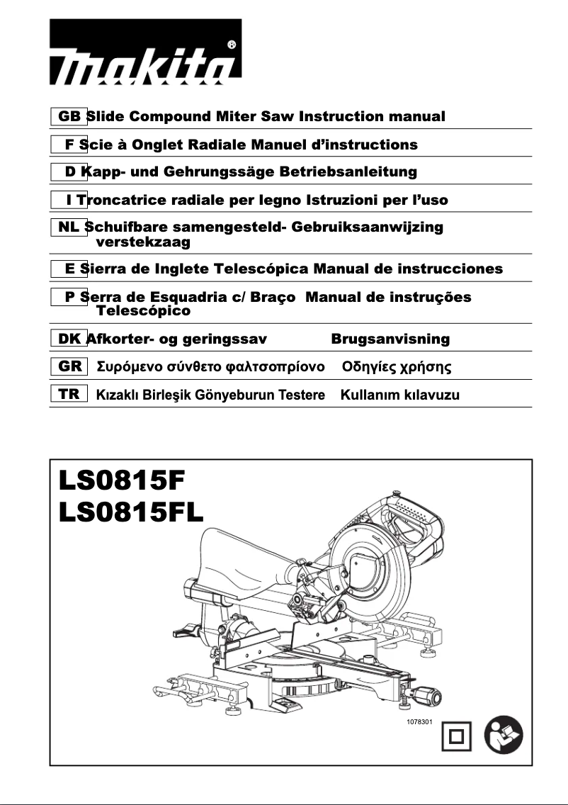 Page n°1 - Manuel utilisateur Makita LS0815FL