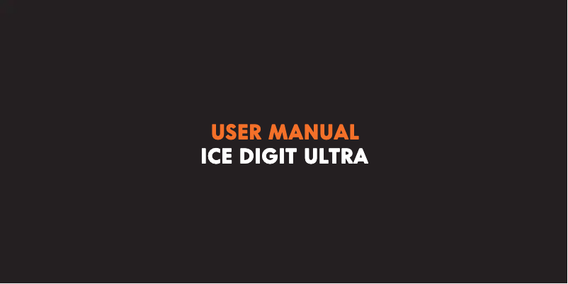 Page 1 de la notice Manuel utilisateur ICE Watch Digit Ultra