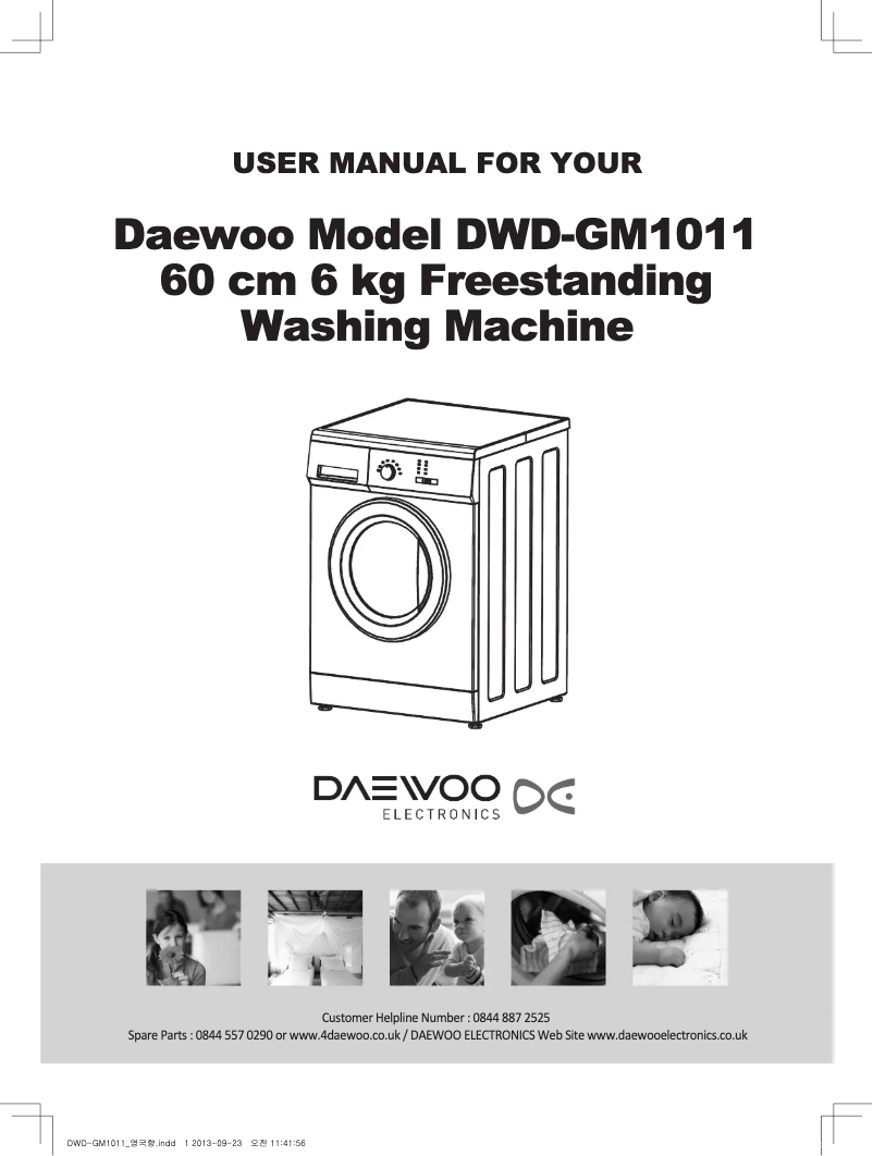 Page n°1 - Manuel utilisateur Daewoo DWD-GM1011