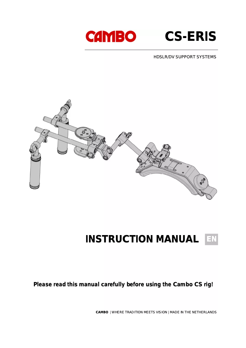 Page n°1 - Manuel utilisateur Cambo CS-ERIS