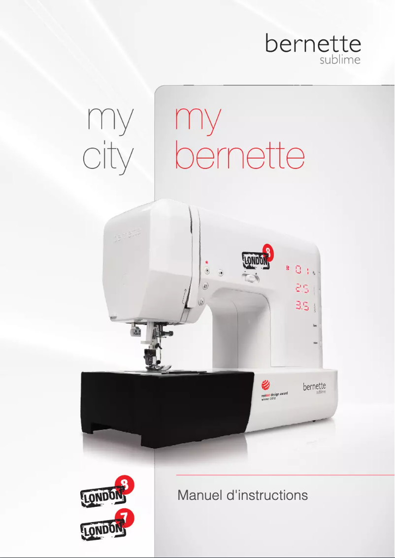 Page n°1 - Manuel utilisateur Bernina Bernette London-8