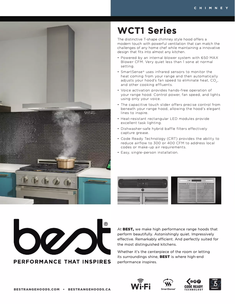Page n°1 - Fiche technique Best WCT1366SS