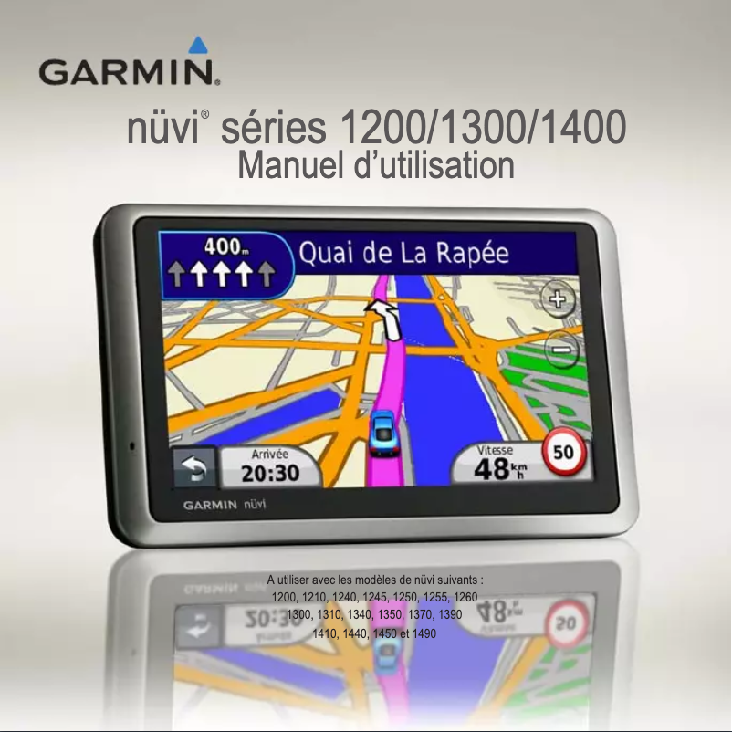 Page 1 de la notice Manuel utilisateur Garmin nüvi 1370T