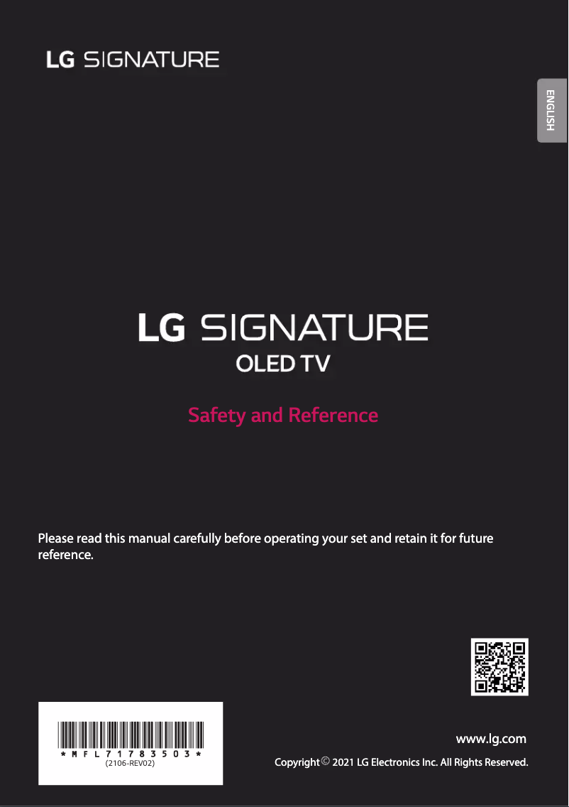 Page n°1 - Manuel utilisateur LG OLED88Z19LA.AVS