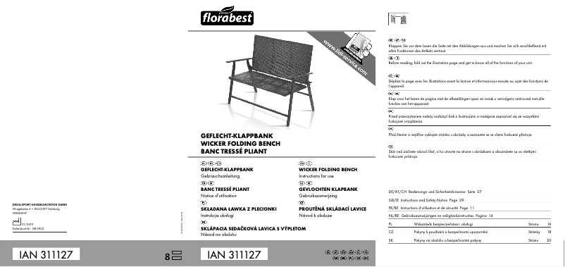 Page 1 de la notice Manuel utilisateur Florabest IAN 311127