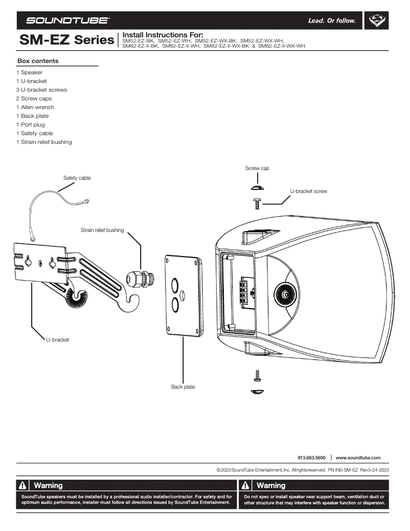 Página 1 del manual Manual de usuario SoundTube SM82-EZ-II