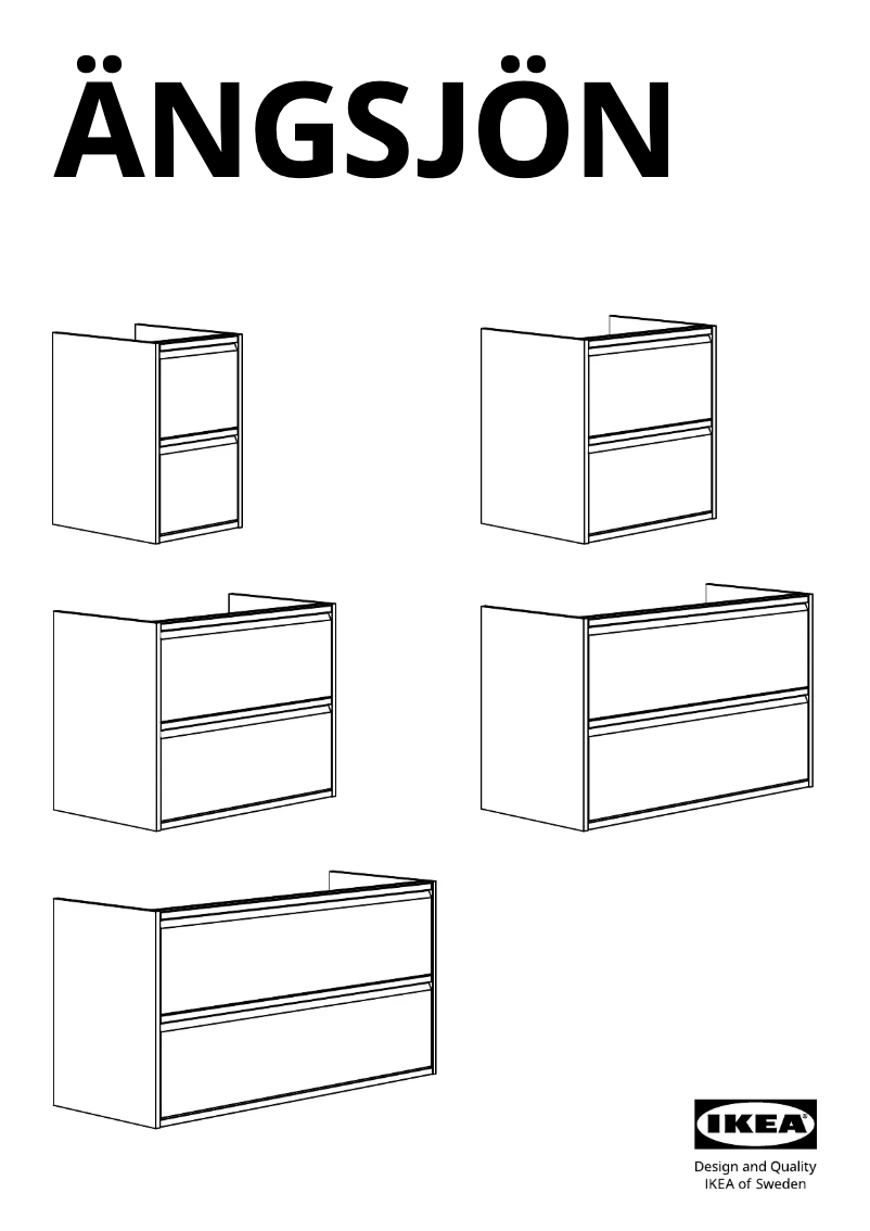 Página 1 del manual Manual de usuario Ikea ÄNGSJÖN 005.350.83