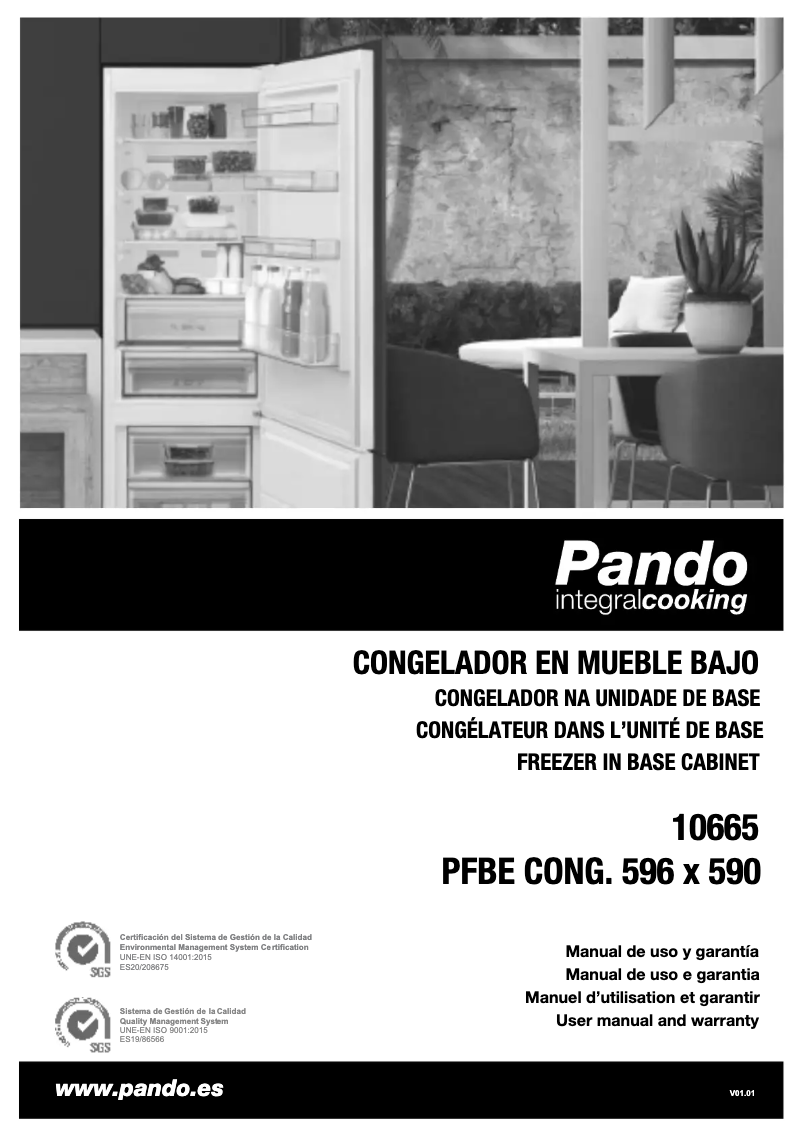 Page 1 de la notice Manuel utilisateur Pando PFBE CONG
