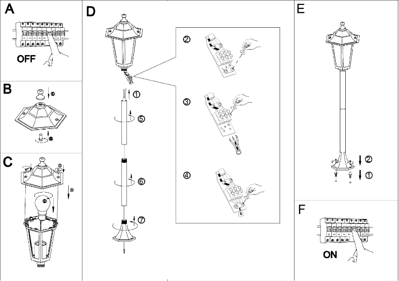 Page 1 de la notice Manuel utilisateur Eglo Laterna 4