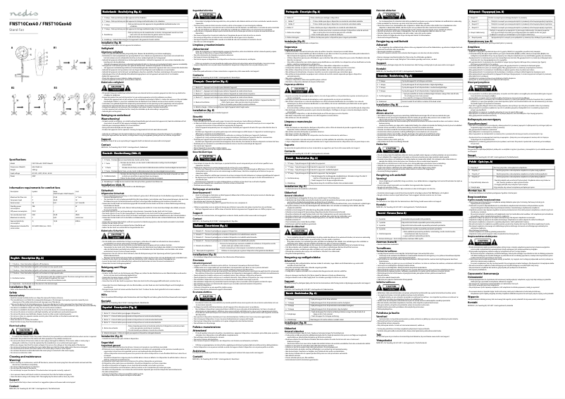 Image de la première page du manuel de l'appareil FNST10CWT40