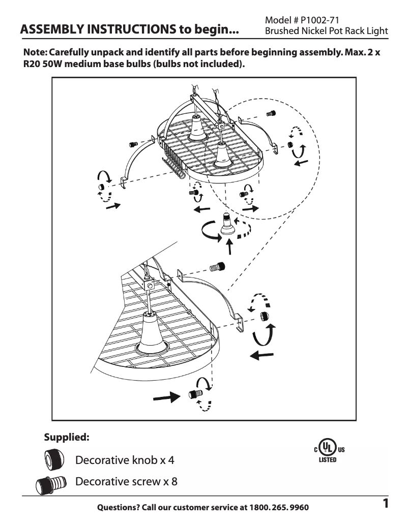Image de la première page du manuel de l'appareil P1002-71