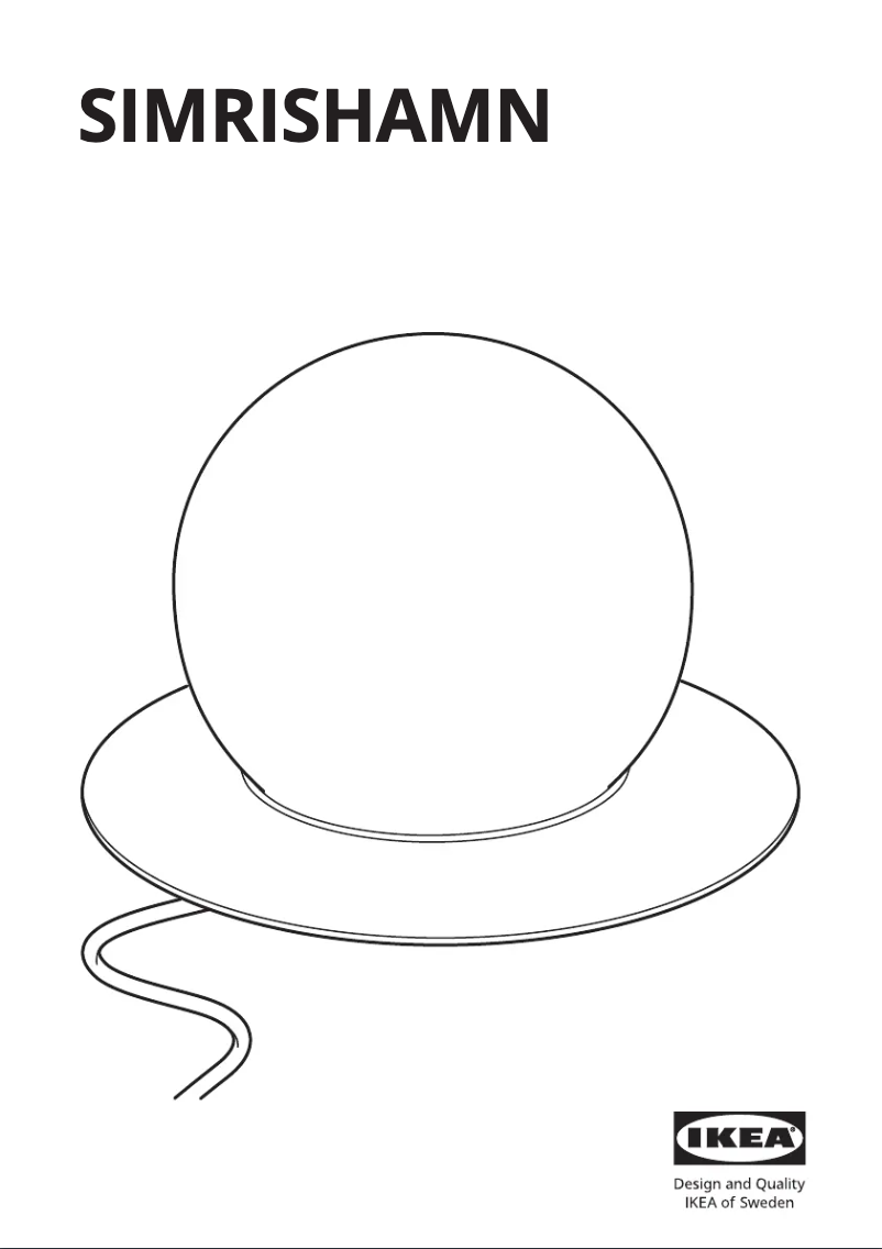 Image de la première page du manuel de l'appareil SIMRISHAMN 405.436.70