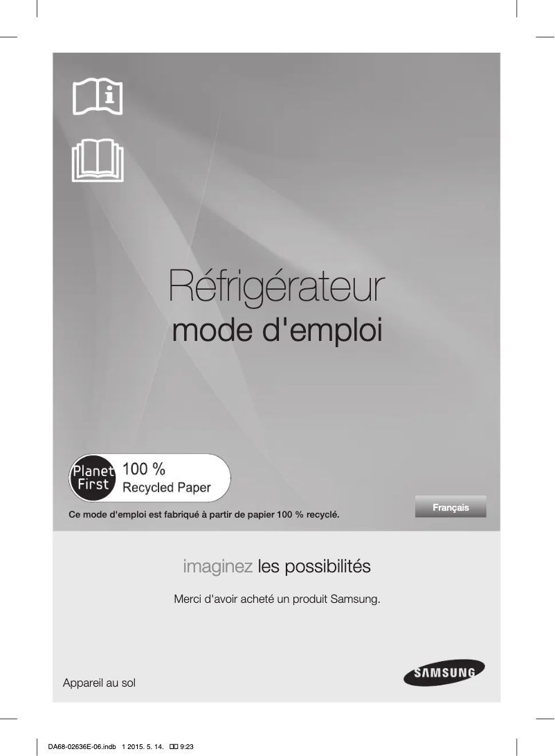 Image de la première page du manuel de l'appareil RT5985ATBEF
