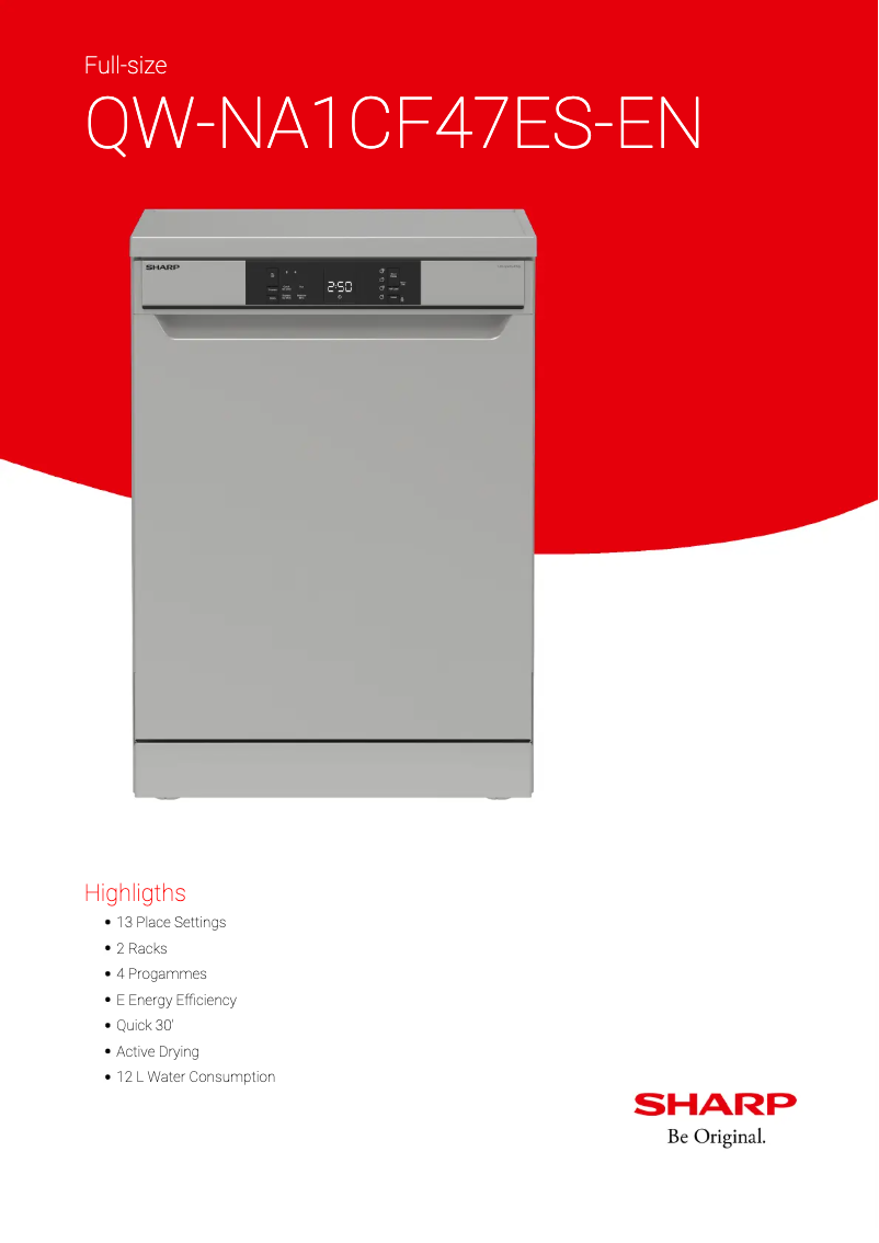 Page n°1 - Fiche technique Sharp QW-NA1CF47ES-EN