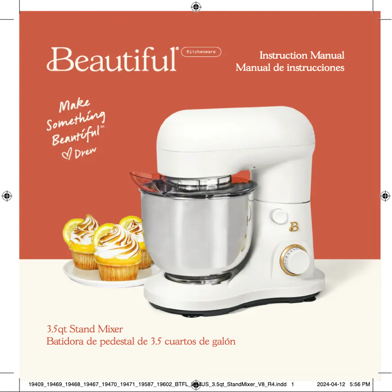 Page n°1 - Manuel utilisateur Beautiful 3.5qt Stand Mixer