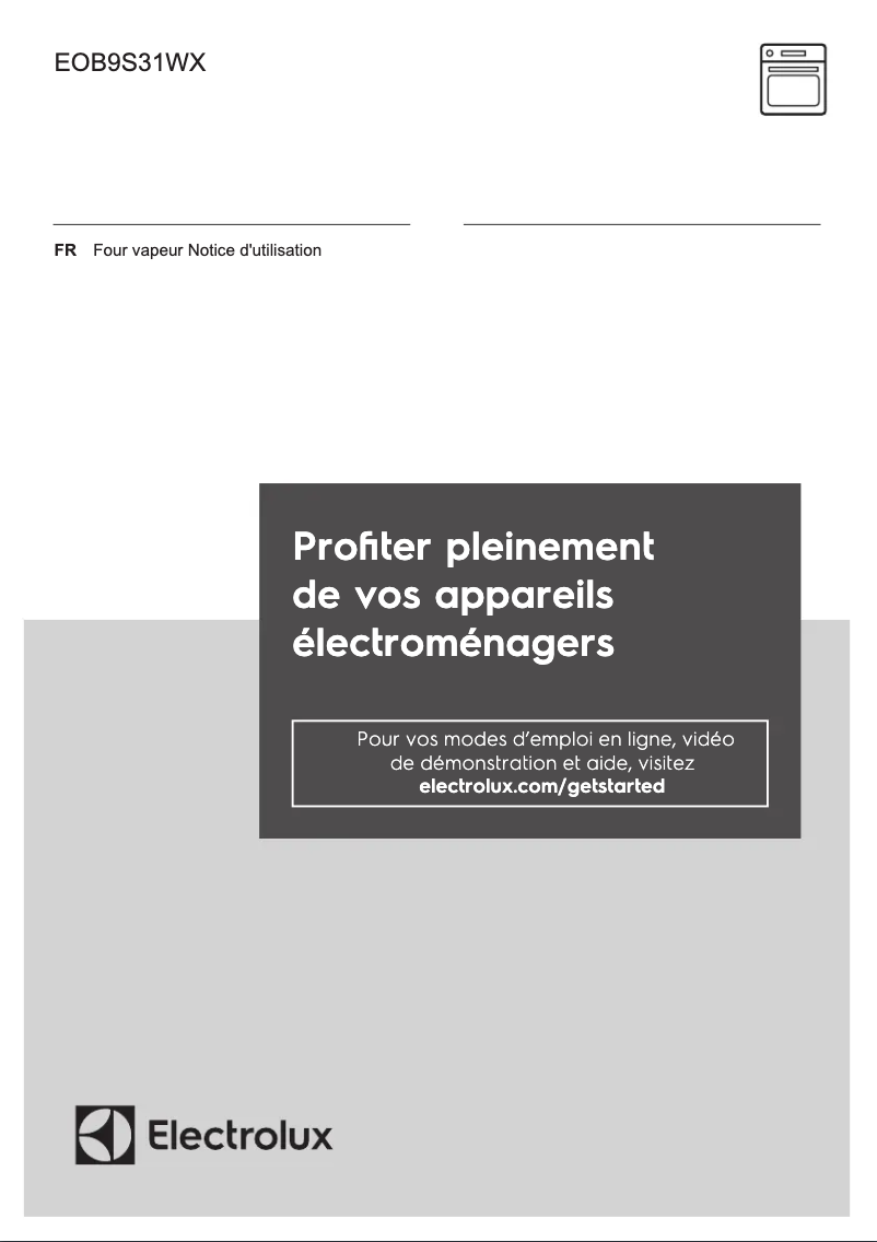 Image de la première page du manuel de l'appareil EOB9S31WX