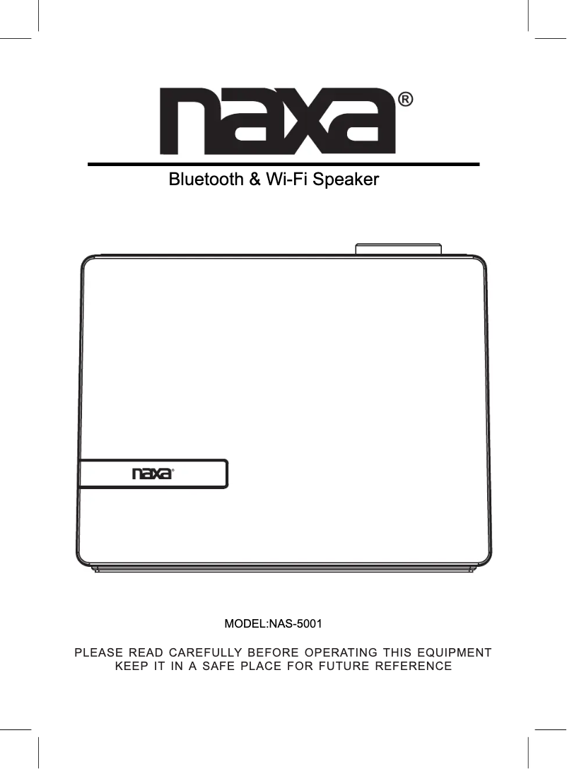 Image de la première page du manuel de l'appareil NAS-5001