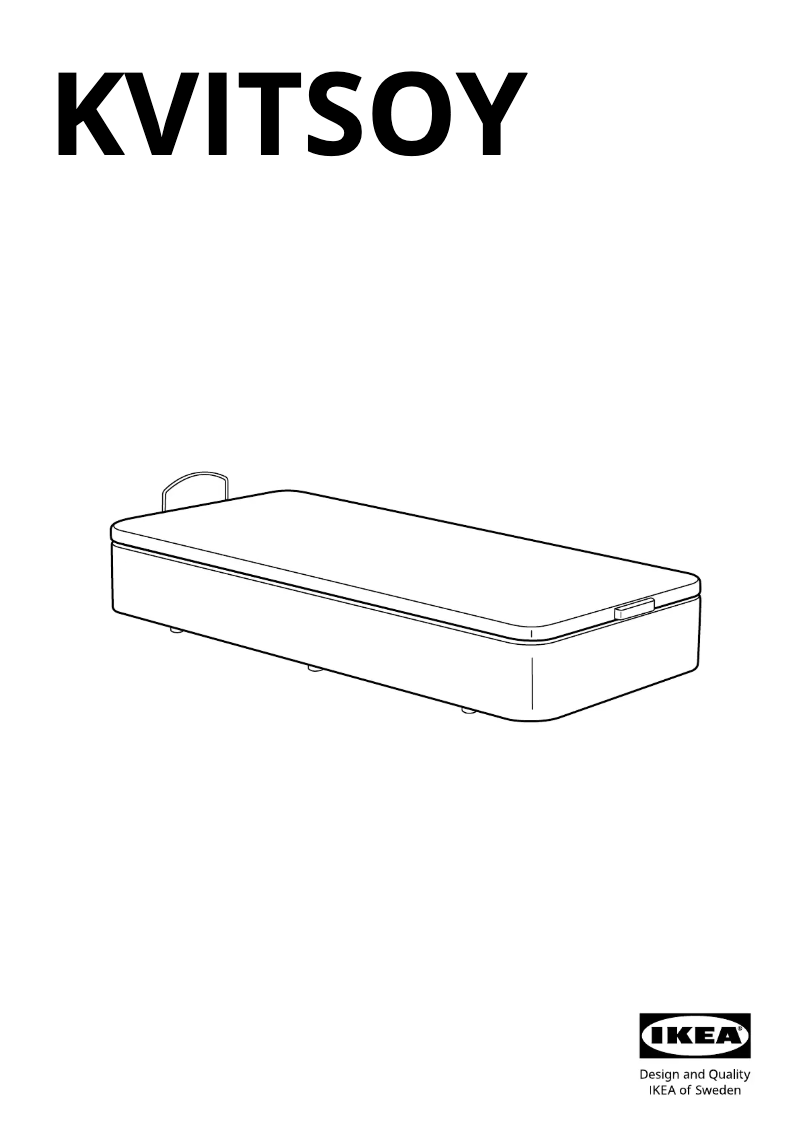 Page 1 de la notice Manuel utilisateur Ikea KVITSÖY 804.486.71