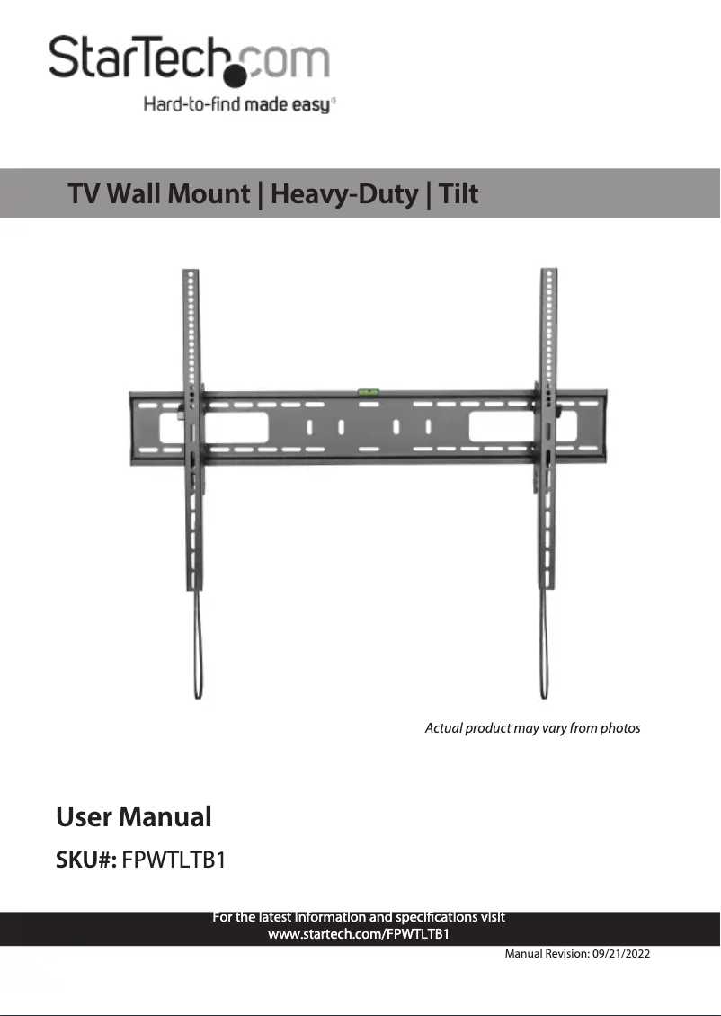 Image de la première page du manuel de l'appareil FPWTLTB1
