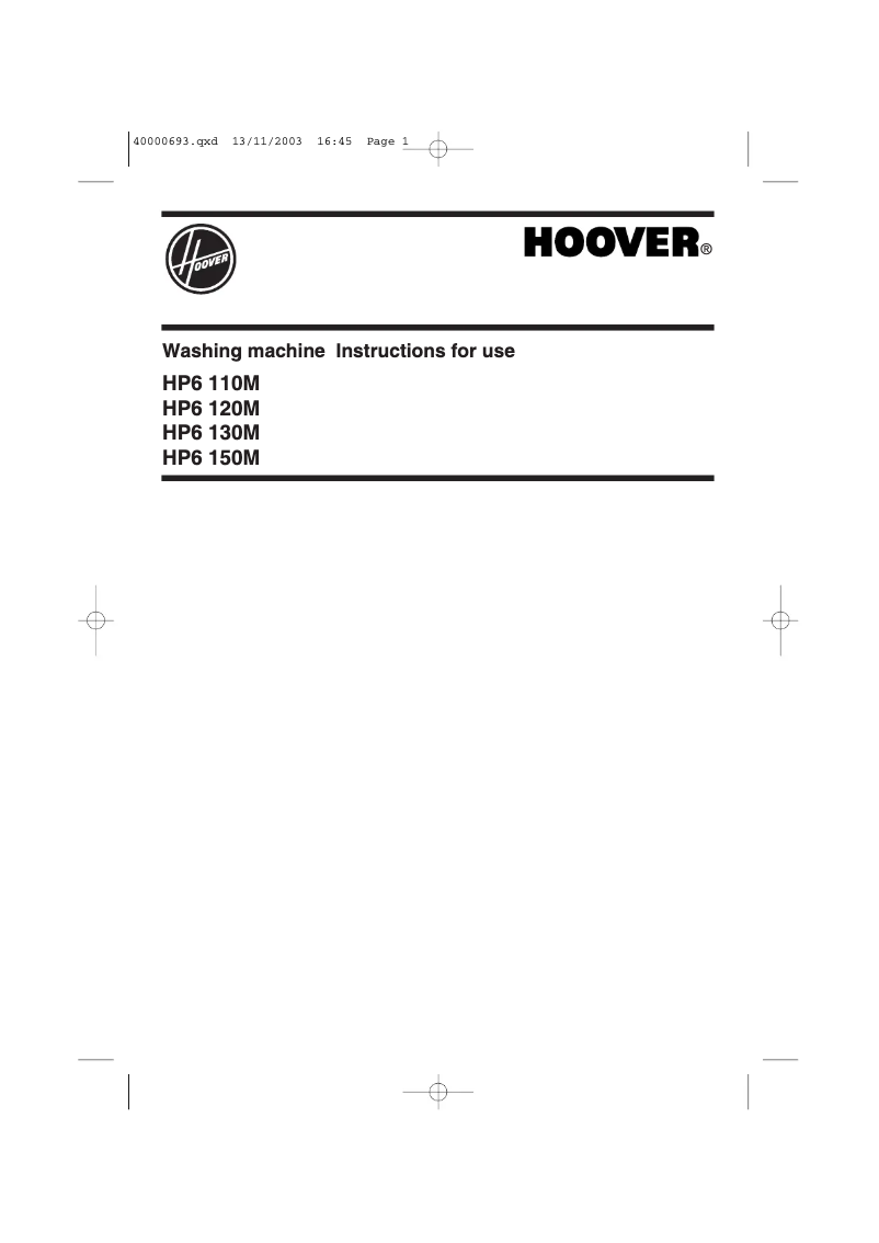 Image de la première page du manuel de l'appareil HP6 150M