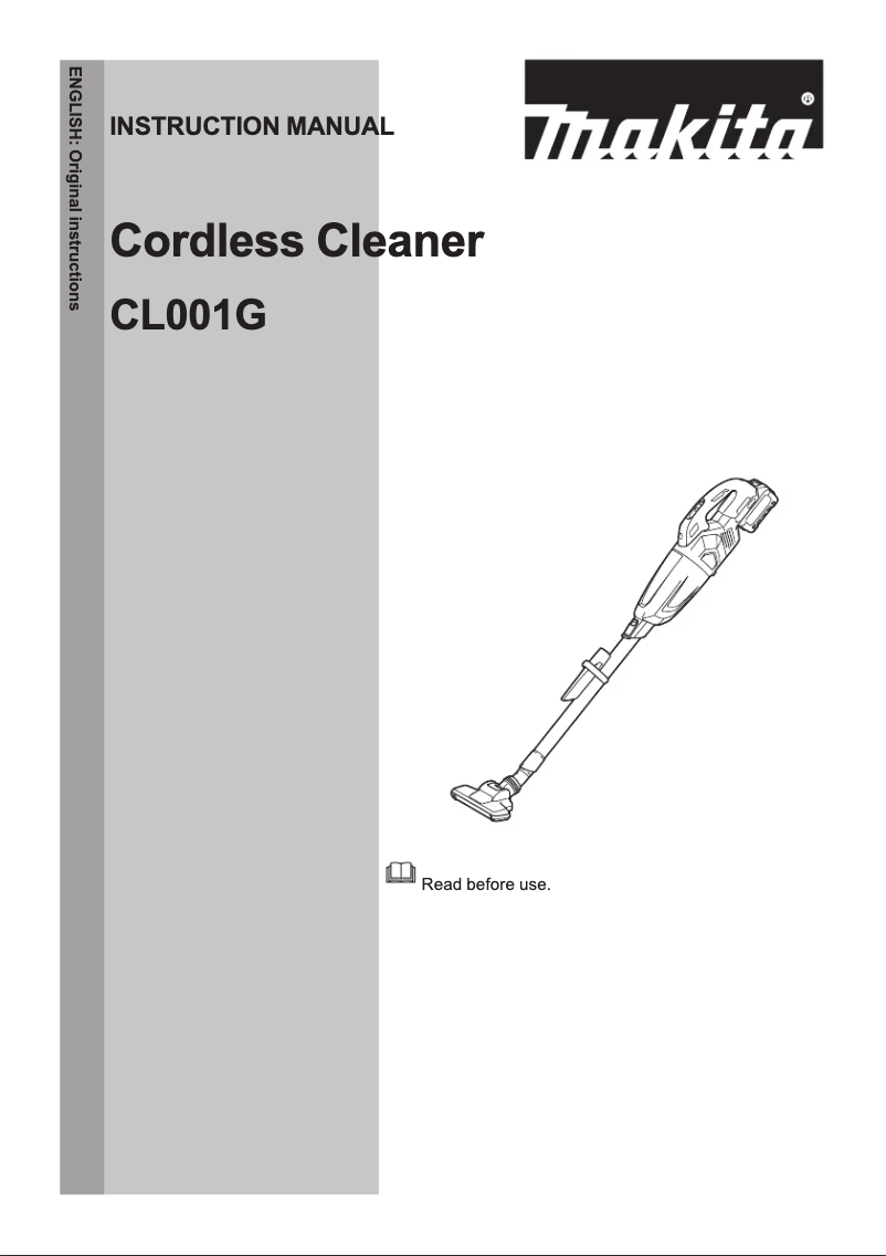 Page 1 de la notice Manuel utilisateur Makita CL001GD225