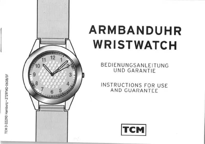 Page n°1 - Manuel utilisateur TCM 216 542