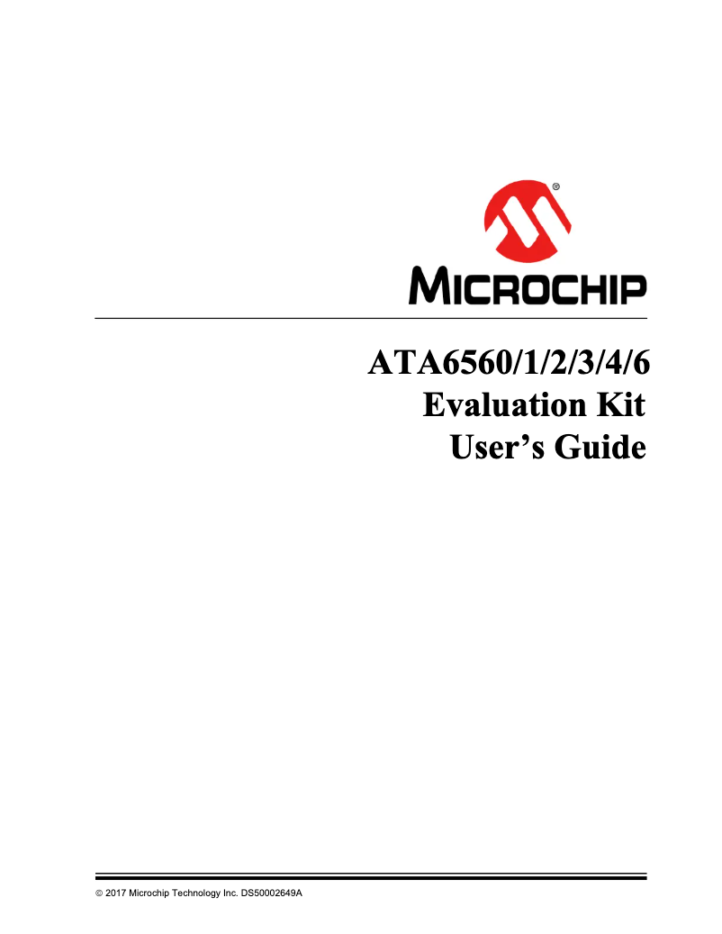 Página 1 del manual Manual de usuario Microchip ATA6562
