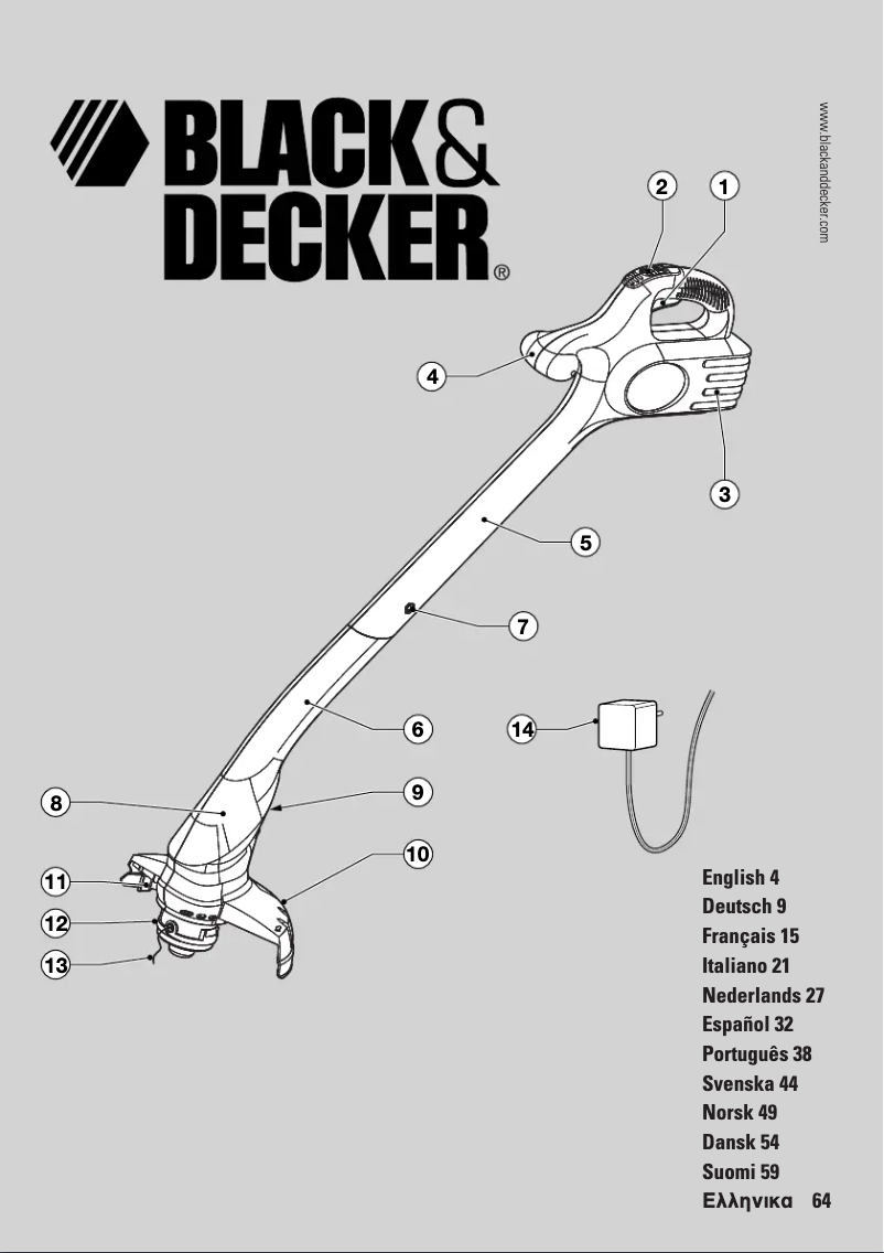 Page 1 de la notice Manuel utilisateur Black & Decker GLC12