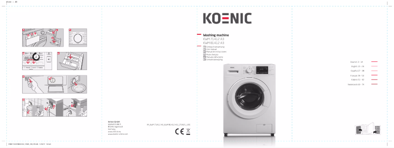 Página 1 del manual Manual de usuario Koenic KWM 71412 A3