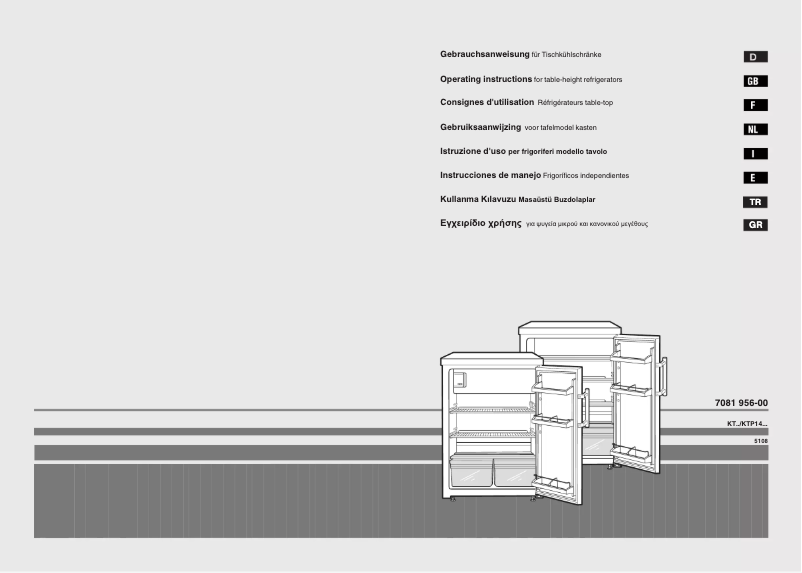Page 1 de la notice Manuel utilisateur Liebherr KT 1440 Comfort