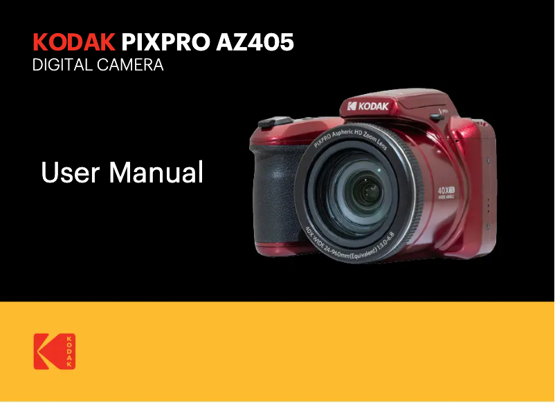 Image de la première page du manuel de l'appareil PixPro AZ405