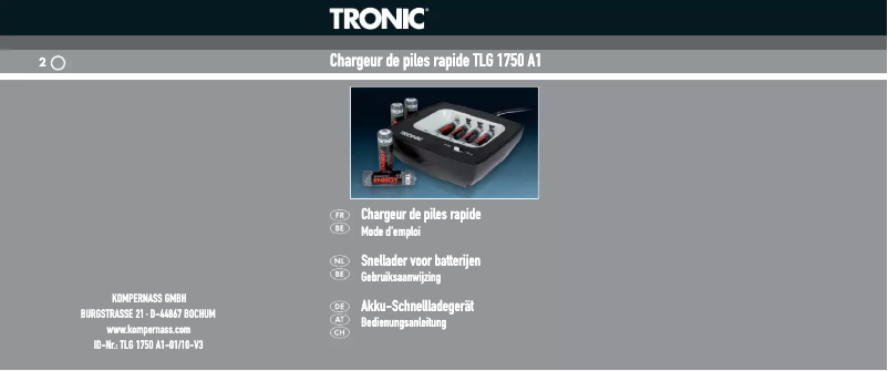 Imagen de la primera página del manual del dispositivo TLG 1750 A1