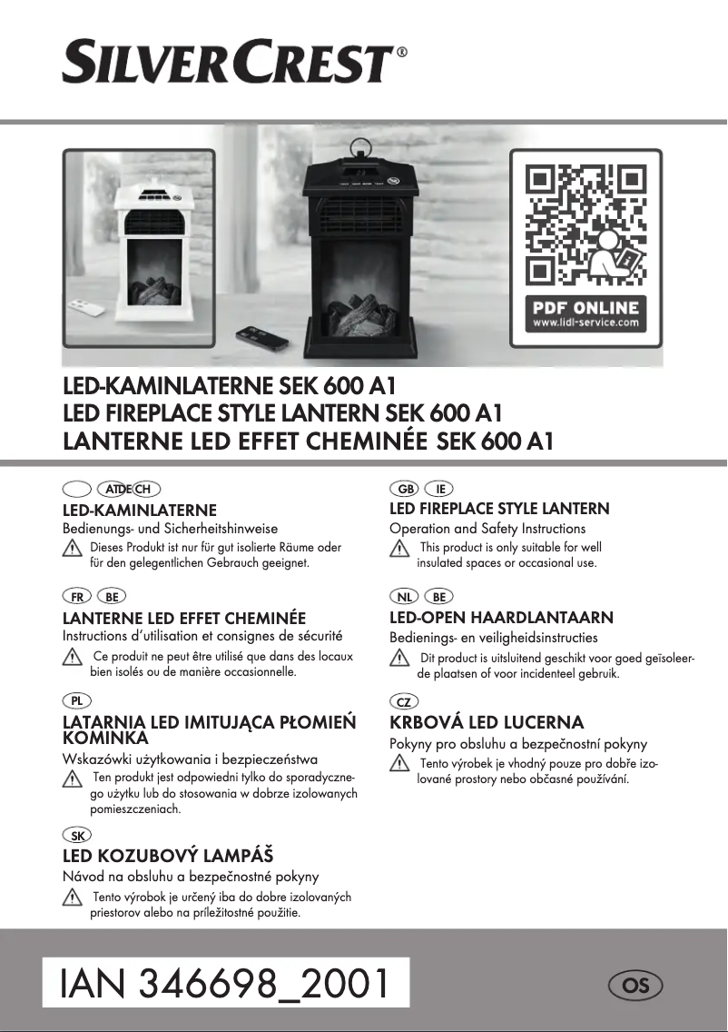 Image de la première page du manuel de l'appareil SEK 600 A1