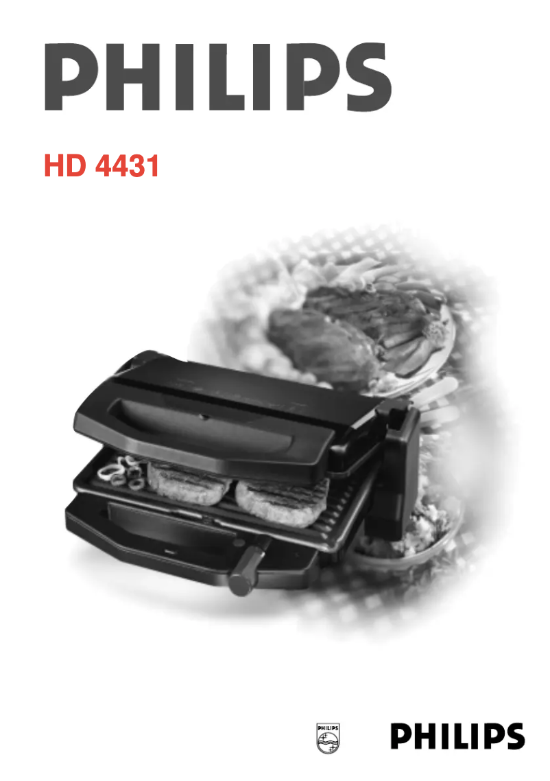 Page 1 de la notice Manuel utilisateur Philips HD4431