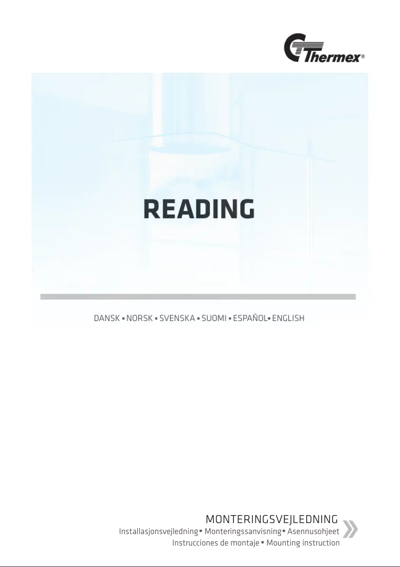 Image de la première page du manuel de l'appareil Reading