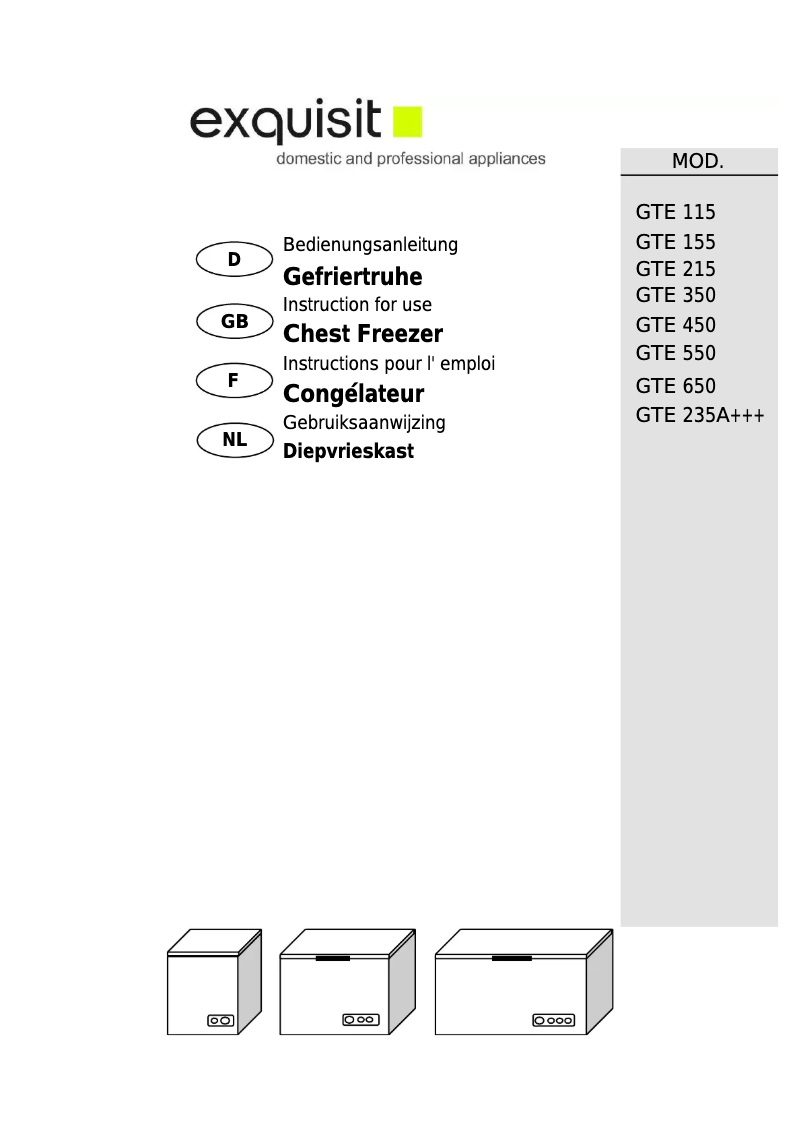 Image de la première page du manuel de l'appareil GTE 235A