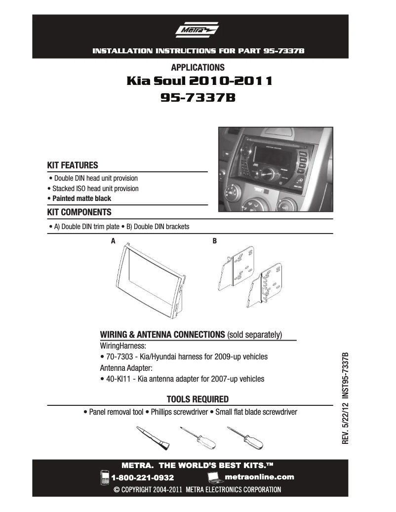 Image de la première page du manuel de l'appareil 95-7337B