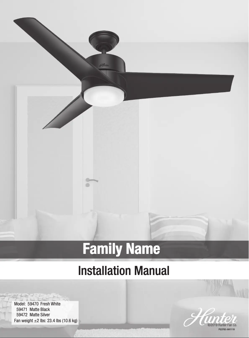 Página 1 del manual Manual de usuario Hunter Havoc 59470