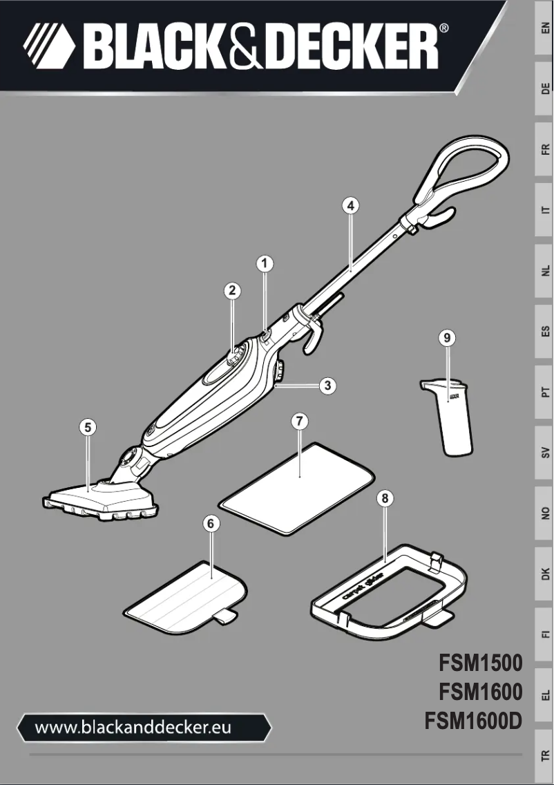 Page 1 de la notice Manuel utilisateur Black & Decker FSM1600D
