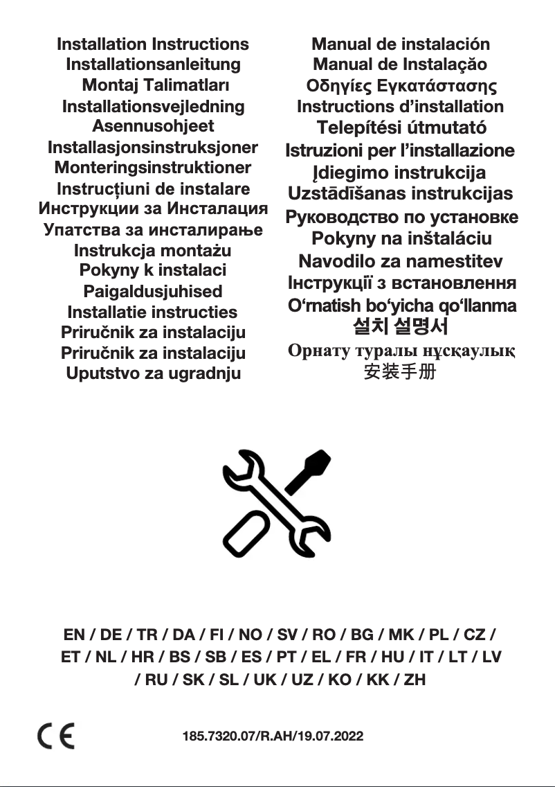 Page n°1 - Instructions / montage Grundig GDSP2474BDXCF