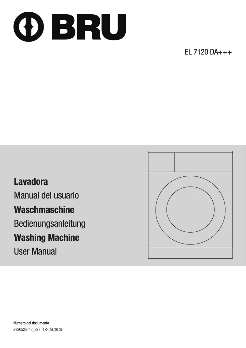 Imagen de la primera página del manual del dispositivo EL 7120 DA+++