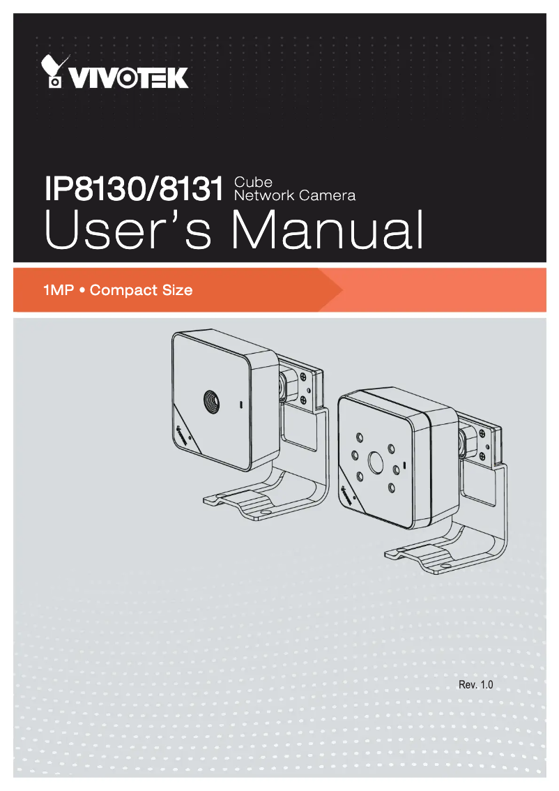 Page n°1 - Manuel utilisateur Vivotek IP8130