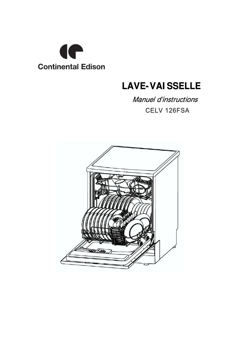 Image de la première page du manuel de l'appareil CELV126FSA