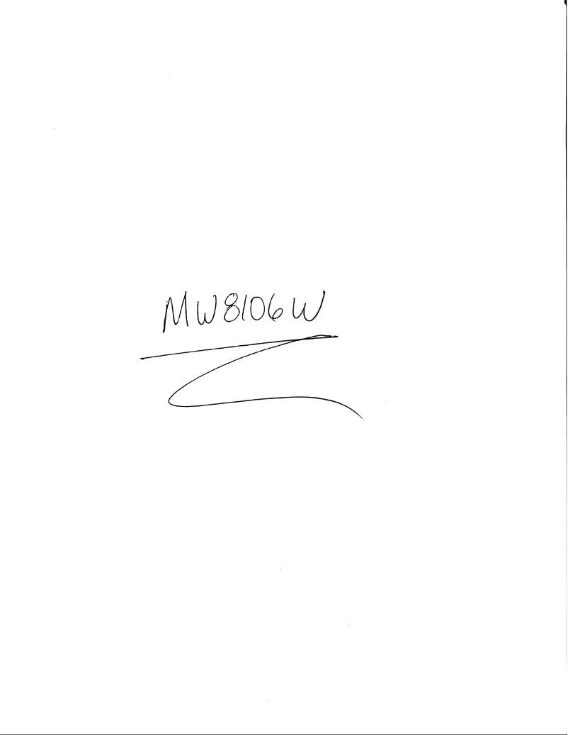 Image de la première page du manuel de l'appareil MW8106W