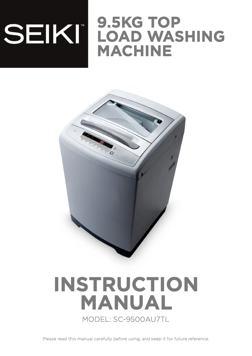 Image de la première page du manuel de l'appareil SC-9500AU7TL