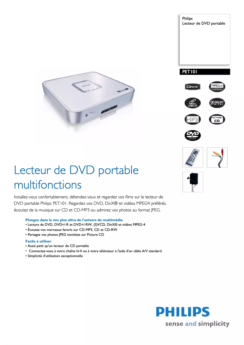 Imagen de la primera página del manual del dispositivo PET101