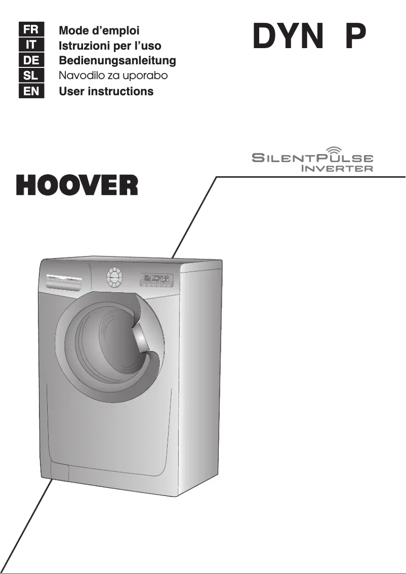 Page n°1 - Manuel utilisateur Hoover DYN 8146P3-S