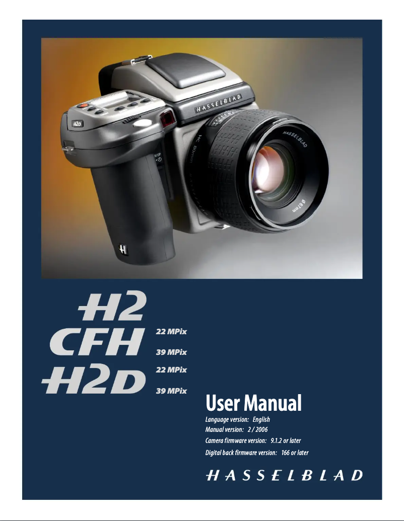 Page n°1 - Manuel utilisateur Hasselblad H2